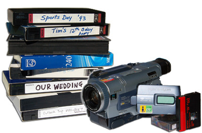 analogue video cassette tapes
